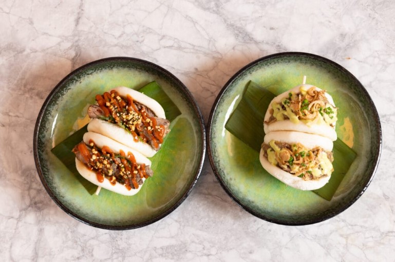 The bao buns at Kinjo in Newark